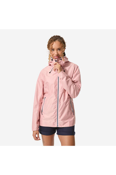 Decathlon Kadın Rüzgar Kesen Yelkenli Yağmurluğu - Pembe - 100