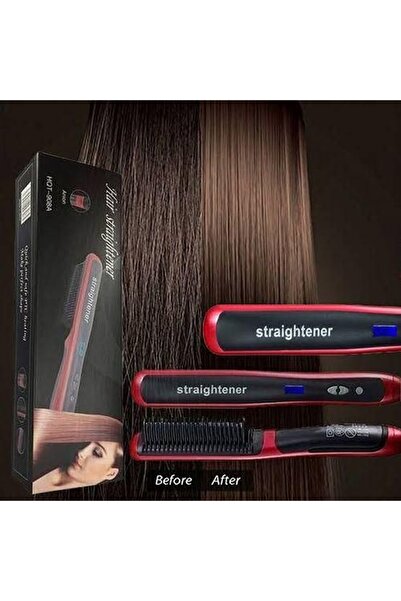 Zenorius Electric hair straightener with ceramic plates – fast heating, insta...