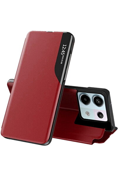 Techsuit Husa pentru Xiaomi Redmi Note 13 Pro 5G / Poco X6 - eFold Series - Red