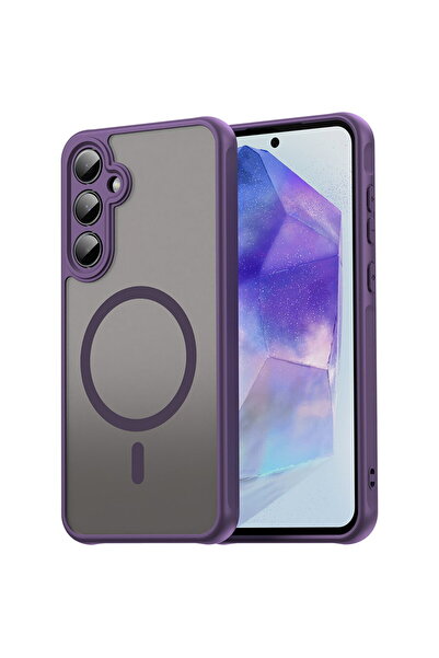 Techsuit Husa pentru Samsung Galaxy A35 5G - HaloFrost II MagSafe - Purple