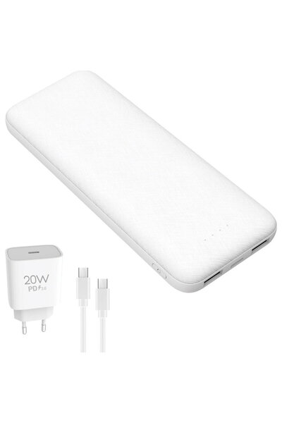 Platinet Powerbank Set External Battery 10000 mAh Li-Ion PMPB10SETB + 20W Wal...