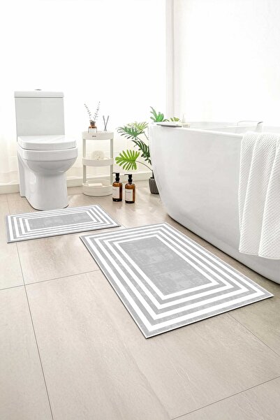 Monnhein 2 buc Covoraș de baie, covor moale de baie, cu bază anti-alunecare, ...