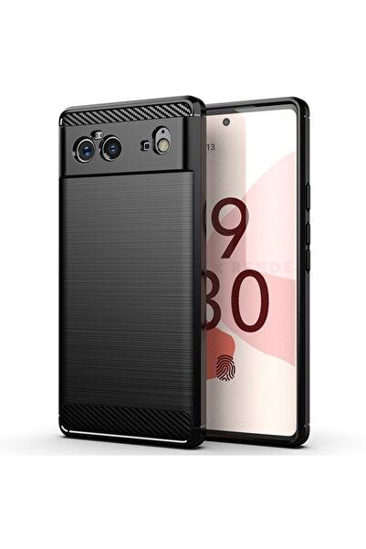 Techsuit Husa pentru Google Pixel 6 - Carbon Silicone - Black