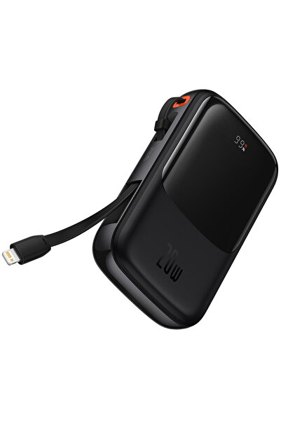 Baseus 2x Acumulatori Lightning Tip-C USB 20000mAh 20W Negru