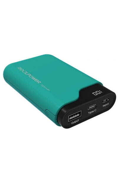 realpower PB-7500C, 7500mAh, Verde