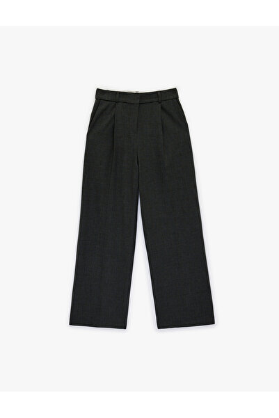 Koton High Waist Pocketed Viscose Blend Palazzo Pants