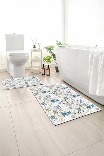 Monnhein 2 buc Covoraș de baie, covor moale de baie, cu bază anti-alunecare, ...