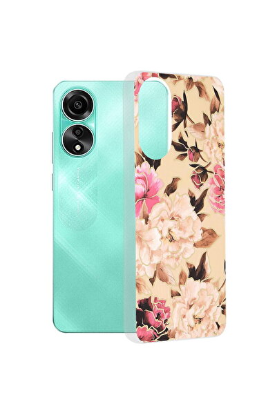 Techsuit Husă pentru Oppo A78 4G - Seria Marble - Mary Berry Nude