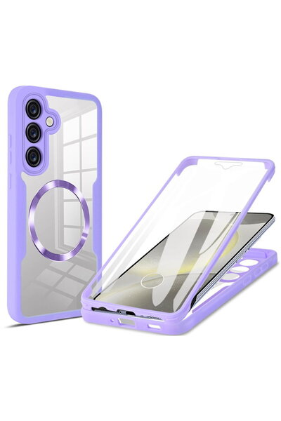 Techsuit Husa pentru Samsung Galaxy S25 Plus + Folie - ColorVerse 360 MagSafe...