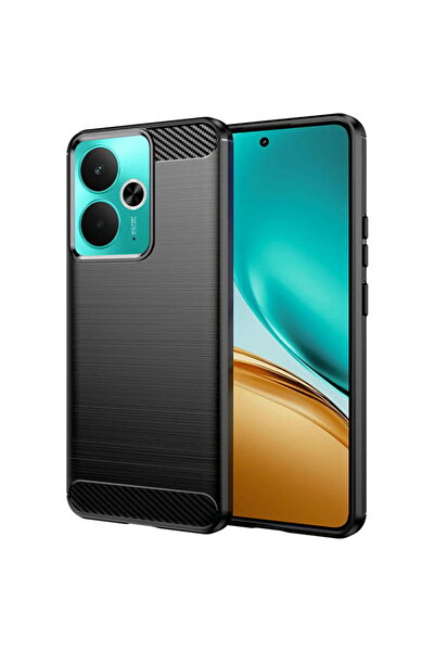 Techsuit Husa pentru Realme 14 / Realme 14T - Carbon Silicone - Black