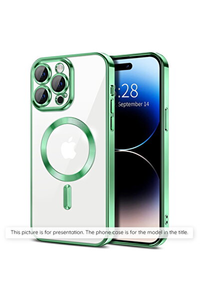 Techsuit Case for Samsung Galaxy S25 - Luxury Crystal MagSafe - Light Green