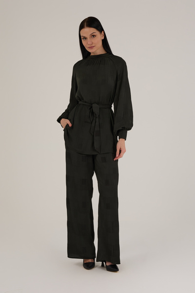 Jupe Kadın Dokuma Kumaş Piliseli Takım 8587