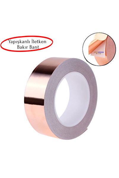 SLCMARKETİM Bakır Folyo İletken Bant 19mmx10mt