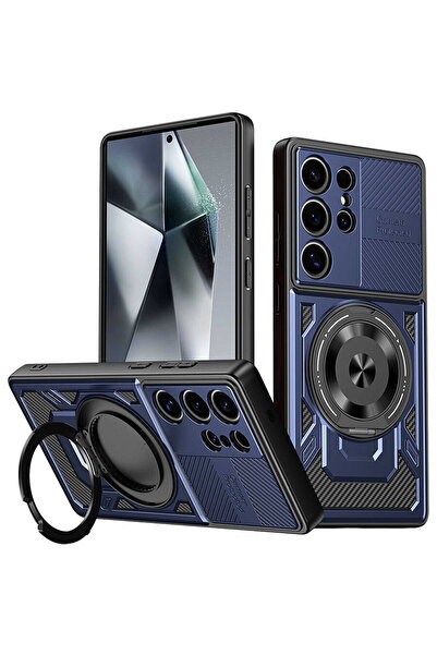 Techsuit Husa pentru Samsung Galaxy S22 Ultra 5G - RuggedCam - Blue