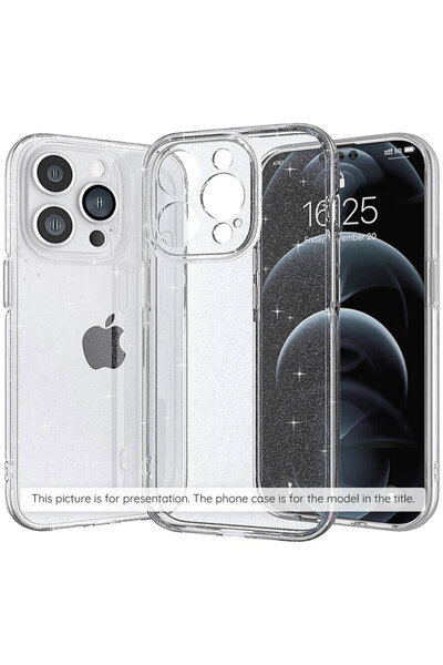 Techsuit Husa pentru iPhone 15 Pro Max - SparkleSkin MagSafe Series - Clear