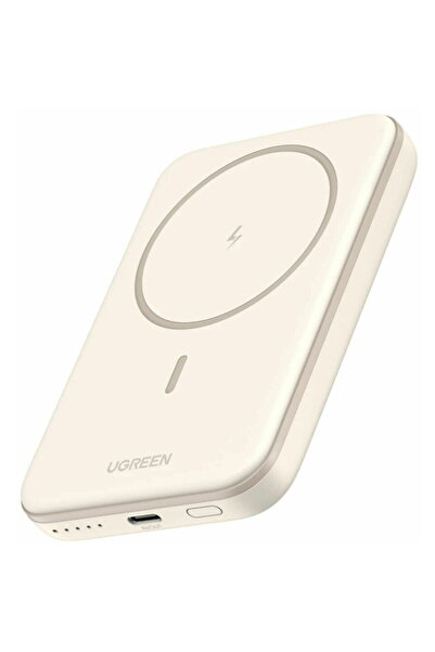 Ugreen Magnetic 5,000 mAh Wireless PD 15W Qi 7.5W USB-C compatible MagSafe Beige