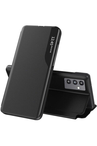 Techsuit Husă pentru Samsung Galaxy A13 5G / A04s - Seria eFold - Negru