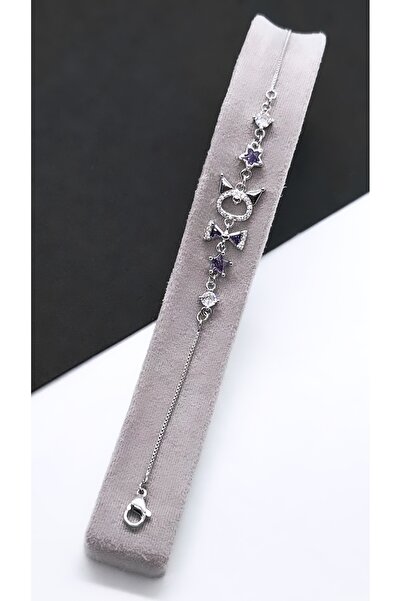 Serenity سوار كرومي مطلي بالفولاذ مرصع بحجر الزركون