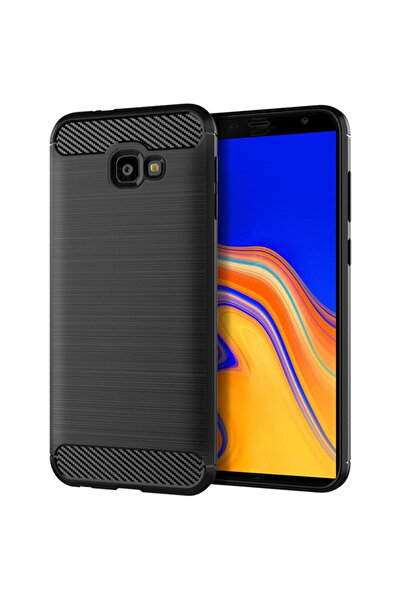 Techsuit Husa pentru Samsung Galaxy J4 Plus - Carbon Silicone - Black