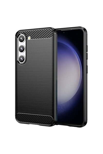 Techsuit Husa pentru Samsung Galaxy S23 - Carbon Silicone - Black