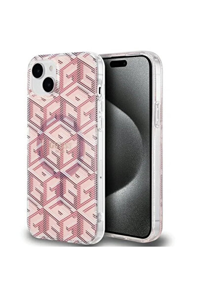 Guess iPhone 15 Plus/14 Plus 6.7" pink hardcase IML GCube MagSafe