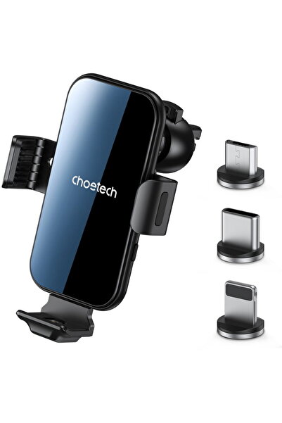 CHOETECH induction charger with holder + magnetic tips black (T201-F)