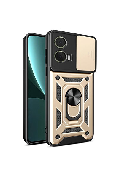 Techsuit Husa pentru Motorola Moto G85 - CamShield Series - Gold