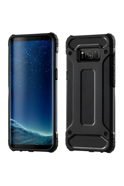 Techsuit Husă pentru Samsung Galaxy S8 Plus - Hybrid Armor - Negru