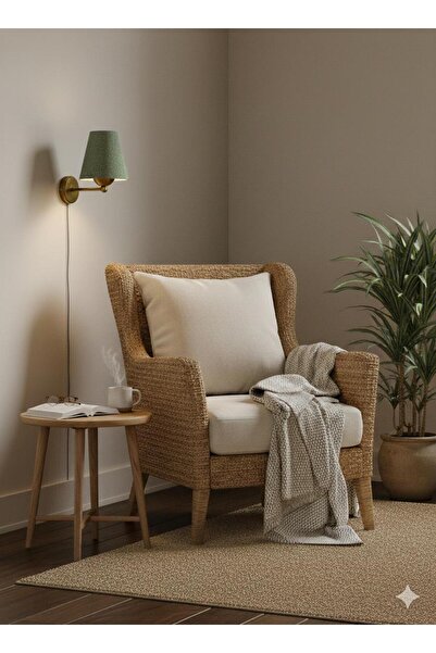 BİAVİZE HASIR KUMAŞ GOLD KROM DUVAR APLİK