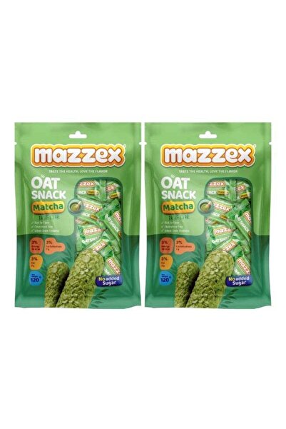 Mazzex Oat Snack Matcha, 120g Pack of 2 – Healthy Oat Snack