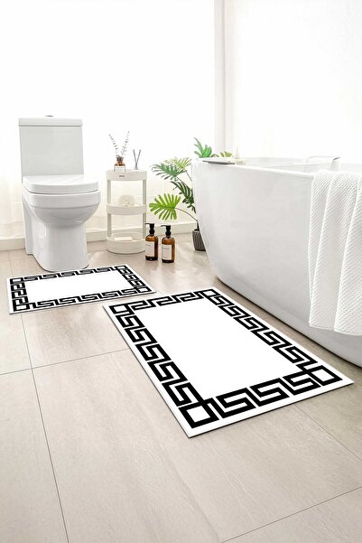 Monnhein 2 buc Covoraș de baie, covor moale de baie, cu bază anti-alunecare, ...