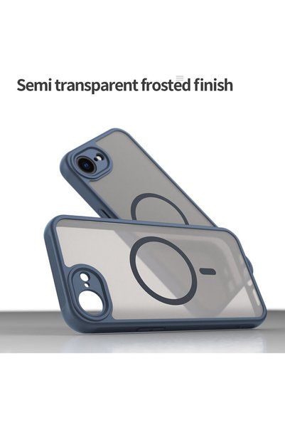 Techsuit Husa iPhone 16e - HaloFrost II MagSafe - Albastru Marin