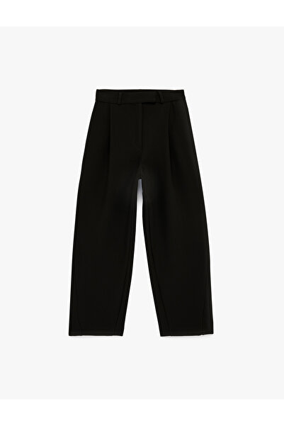 Koton Regular Fit High Waist Viscose Blend Balloon Pants