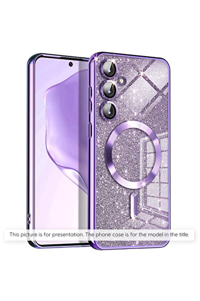 Techsuit Husa pentru Samsung Galaxy S22 5G - Luxury Glitter MagSafe - Light P...