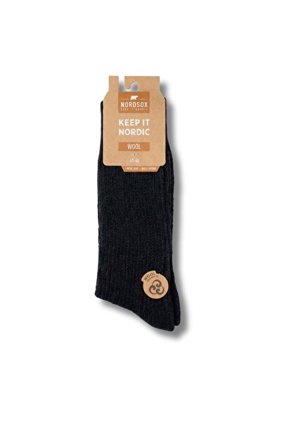LYKOS Nordsox 1 Pair Black Alpaca Wool Blend Men's Socks