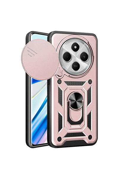 Techsuit Husa pentru Xiaomi Redmi 14C - CamShield Series - Rose Gold