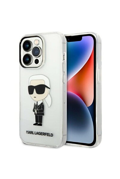 Karl Lagerfeld HusДѓ Ikonik Karl (transparent) pentru iPhone 14 Pro, Transparent