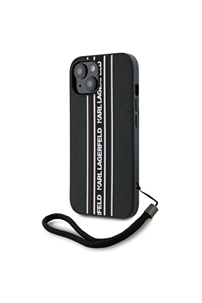Karl Lagerfeld Husa pentru iPhone 15 - Saffiano Athleisure Stripes Cord (KLHC...