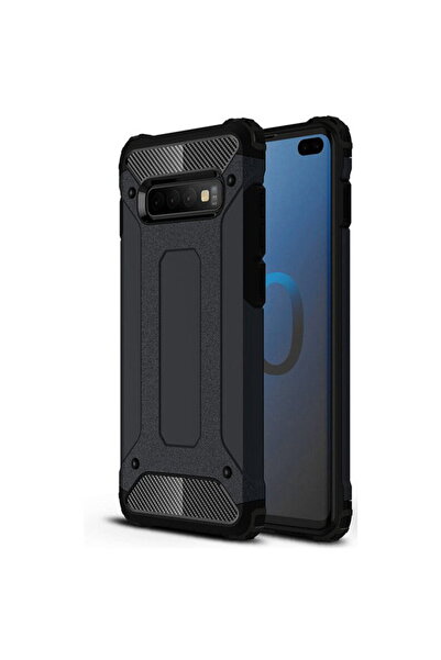 Techsuit Husa pentru Samsung Galaxy S10 - Hybrid Armor - Black