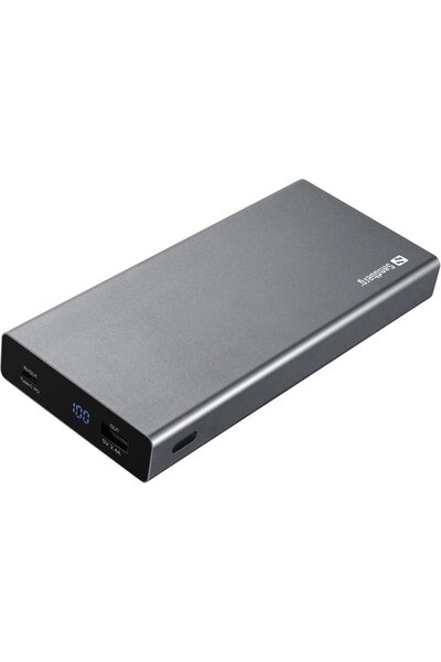 Sandberg T-MLX50568, 20.000 mAh, 100 W, Argintiu