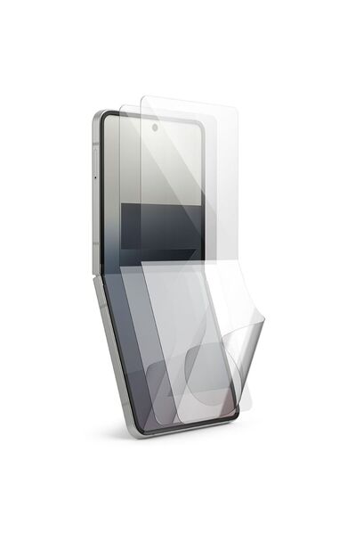 Ringke Folie duală ușor de utilizat pentru Galaxy Z Flip7, pachet de 2