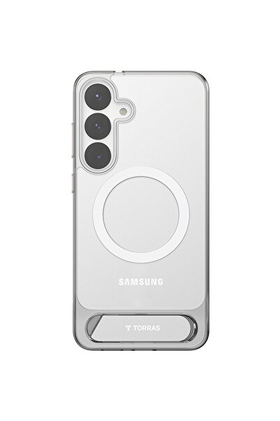TORRAS Husă pentru Samsung Galaxy S25 Plus - Stand - Transparentă