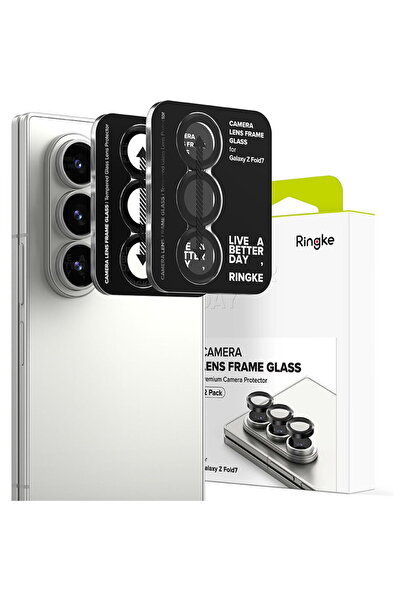 Ringke OSŁONA APARATU PROTECTOR CADRU CAMERA CAMERA 2 PACK GALAXY Z FOLD 7 NEGR