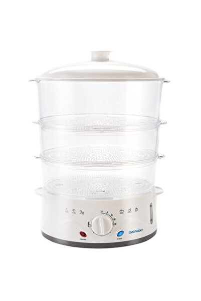 Daewoo 8.5L Steam Cooker, 900W, White - Efficient & Healthy Cooking Solution