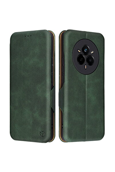 Techsuit Case for Realme 14 Pro - Safe Wallet Plus - Green