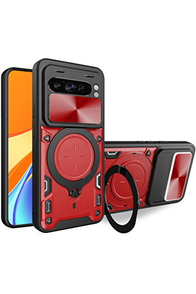 Techsuit Husa pentru Google Pixel 9 / 9 Pro - CamGuard Pro - Red