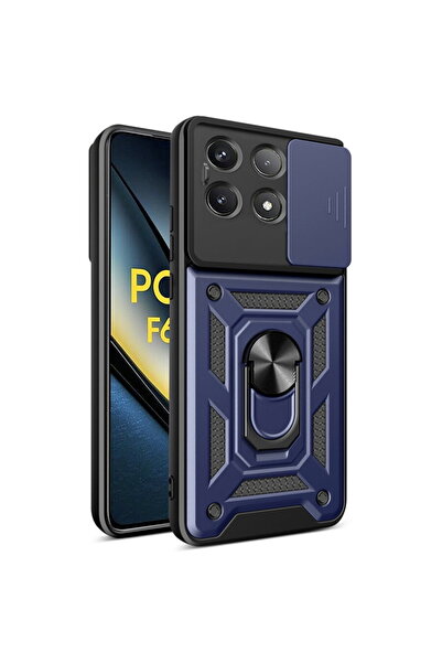 Techsuit Husa pentru Xiaomi Poco F6 Pro - CamShield Series - Blue