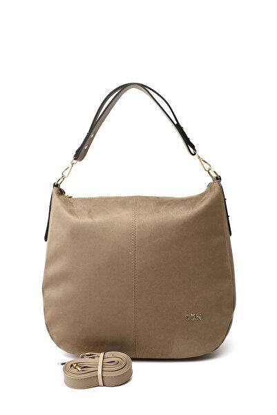 GÖNDERİ(R) Women's Mink Suede Hand and Shoulder Bag