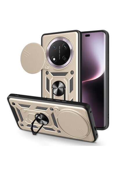 Techsuit Husa pentru Honor Magic7 Lite/ X9c - CamShield Series - Gold