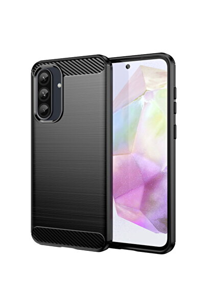 Techsuit Husa pentru Samsung Galaxy A36 5G - Carbon Silicone - Black